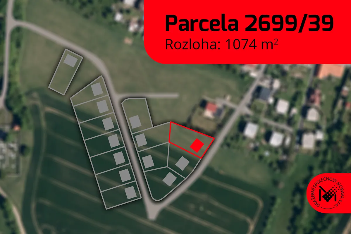 Prodej stavebního pozemku 1074 m²